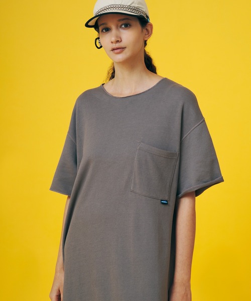 KAVU(カブー)の「KAVU/カブー Lock dress/ロックドレス(ワンピース・レディース・キナリ/グレー/オリーブ・MEDIUM)」の4枚目の写真
