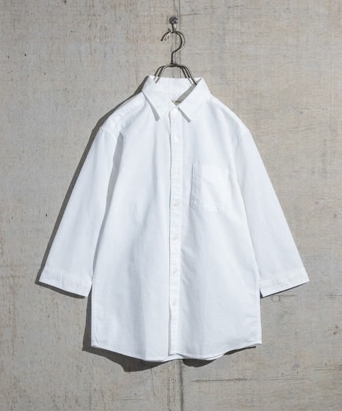 JOHN'S CLOSET(ジョンズクローゼット)の「【a】パナマ 七分袖 レギュラーシャツ(シャツ/ブラウス・メンズ・ミント/ホワイト/ホワイト系その他2/ホワイト系その他/ネイビー系1/ベージュ/ピンク/ネイビー系2/ネイビー・LARGE/MEDIUM)」の2枚目の写真