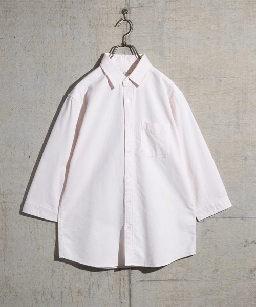 JOHN'S CLOSET(ジョンズクローゼット)の「【a】パナマ 七分袖 レギュラーシャツ(シャツ/ブラウス・メンズ・ミント/ホワイト/ホワイト系その他2/ホワイト系その他/ネイビー系1/ベージュ/ピンク/ネイビー系2/ネイビー・LARGE/MEDIUM)」の9枚目の写真