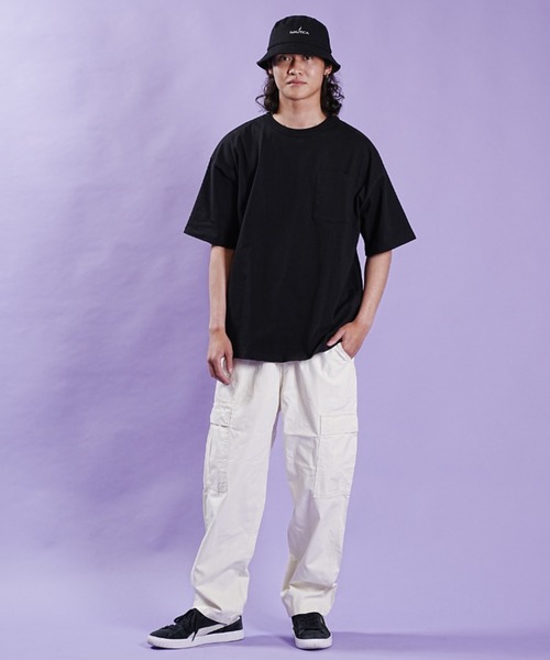 ムラサキスポーツ（ムラサキスポーツ）の「【ムラサキスポーツ限定】半袖Tシャツ/パックTEE/2枚入り オーバーサイズ D23S2106（Tシャツ/カットソー・メンズ・ホワイト/ブラック・M/L）」の7枚目の写真