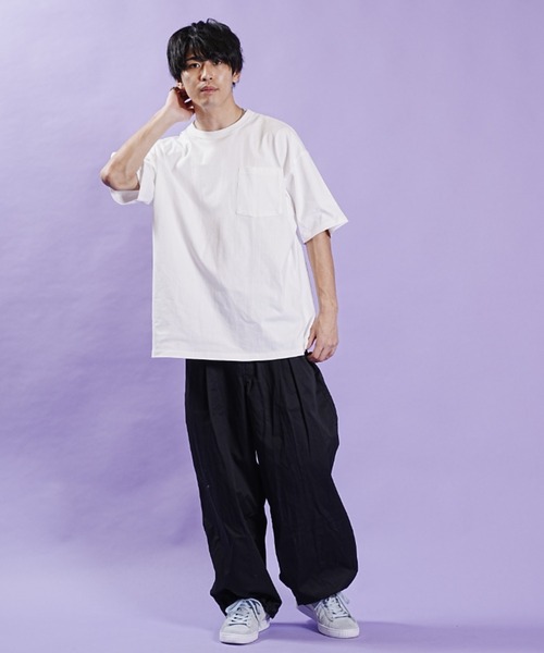 ムラサキスポーツ（ムラサキスポーツ）の「【ムラサキスポーツ限定】半袖Tシャツ/パックTEE/2枚入り オーバーサイズ D23S2106（Tシャツ/カットソー・メンズ・ホワイト/ブラック・M/L）」の11枚目の写真