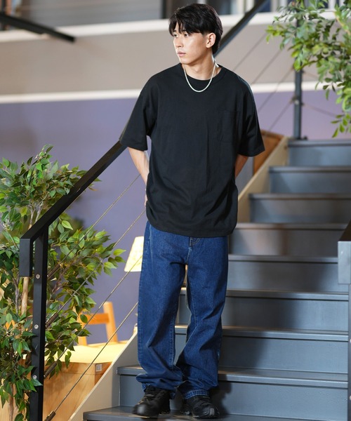 ムラサキスポーツ（ムラサキスポーツ）の「【ムラサキスポーツ限定】半袖Tシャツ/パックTEE/2枚入り オーバーサイズ D23S2106（Tシャツ/カットソー・メンズ・ホワイト/ブラック・M/L）」の20枚目の写真
