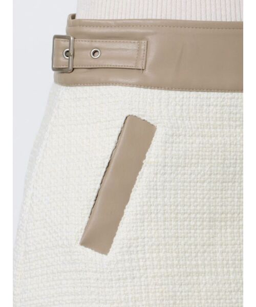 GYDA(ジェイダ)の「【セットアップ着用可】Spring Tweed スカートライクショートパンツ(スカート・レディース・アイボリー/ブラック・MEDIUM/SMALL)」の14枚目の写真