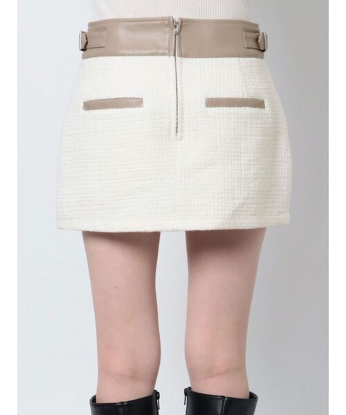 GYDA(ジェイダ)の「【セットアップ着用可】Spring Tweed スカートライクショートパンツ(スカート・レディース・アイボリー/ブラック・MEDIUM/SMALL)」の15枚目の写真