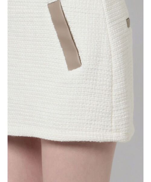 GYDA(ジェイダ)の「【セットアップ着用可】Spring Tweed スカートライクショートパンツ(スカート・レディース・アイボリー/ブラック・MEDIUM/SMALL)」の12枚目の写真