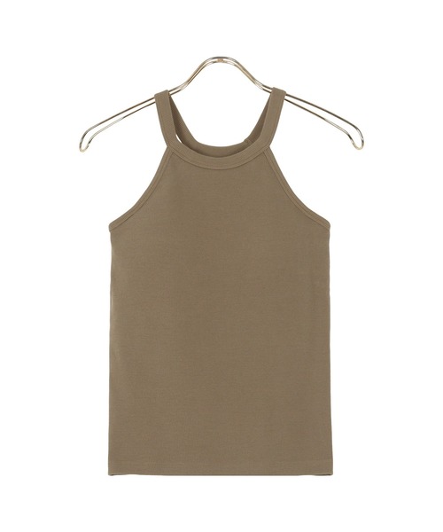 KOBE LETTUCE（コウベレタス）の「カップ付きホルターネックタンクトップ（タンクトップ・レディース・オレンジ/ホワイト系/オリーブ/ブラック/グリーン系・FREE）」の14枚目の写真