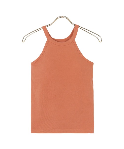 KOBE LETTUCE（コウベレタス）の「カップ付きホルターネックタンクトップ（タンクトップ・レディース・オレンジ/ホワイト系/オリーブ/ブラック/グリーン系・FREE）」の8枚目の写真