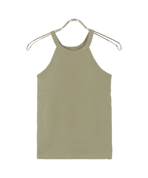 KOBE LETTUCE（コウベレタス）の「カップ付きホルターネックタンクトップ（タンクトップ・レディース・オレンジ/ホワイト系/オリーブ/ブラック/グリーン系・FREE）」の17枚目の写真