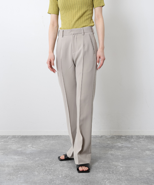 UNFOLLOW（アンフォロー）の「【FOLL / フォル】セミフレアウォッシャブルワードローブスラックス（スラックス・メンズ・ブラック/ベージュ・1/2/3）」の2枚目の写真