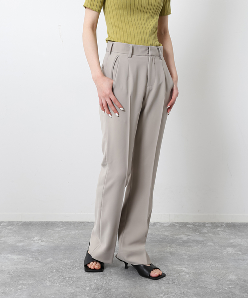 UNFOLLOW（アンフォロー）の「【FOLL / フォル】セミフレアウォッシャブルワードローブスラックス（スラックス・メンズ・ブラック/ベージュ・1/2/3）」の12枚目の写真