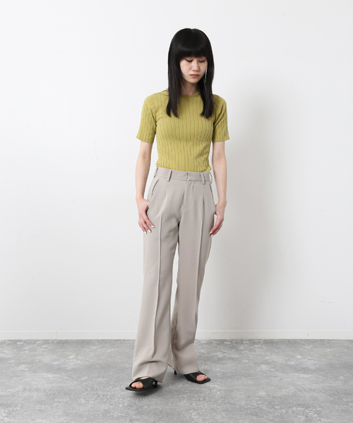 UNFOLLOW（アンフォロー）の「【FOLL / フォル】セミフレアウォッシャブルワードローブスラックス（スラックス・メンズ・ブラック/ベージュ・1/2/3）」の8枚目の写真