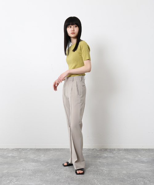 UNFOLLOW（アンフォロー）の「【FOLL / フォル】セミフレアウォッシャブルワードローブスラックス（スラックス・メンズ・ブラック/ベージュ・1/2/3）」の21枚目の写真