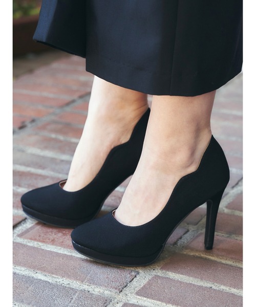 Miminy Piminy(ミミニー ピミニー)の「MiminyPiminy(ミミニーピミニー)10cmピンヒールシンプルストームパンプス(パンプス・レディース・ゴールド/シルバー/ブラック/ホワイト/ブラック系その他・L/S/M/LL)」の4枚目の写真