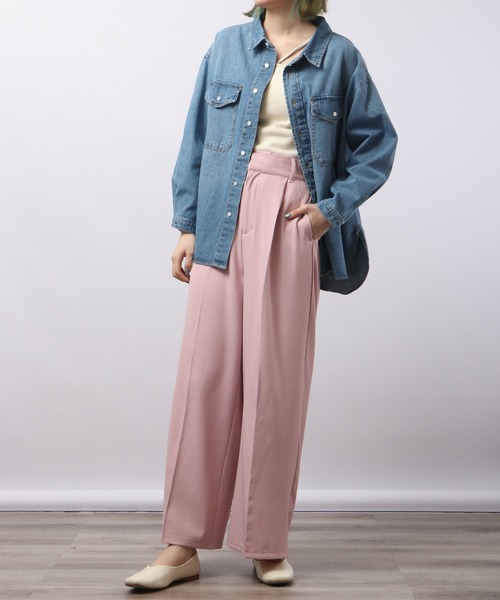 Blasty（ブラスティー）の「BLASTY デニムシャツ（シャツ/ブラウス・レディース・ライトインディゴブルー・F）」の7枚目の写真