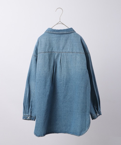 Blasty（ブラスティー）の「BLASTY デニムシャツ（シャツ/ブラウス・レディース・ライトインディゴブルー・F）」の13枚目の写真
