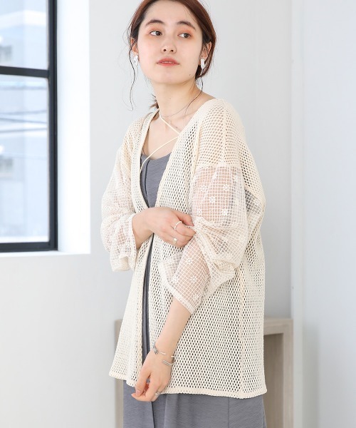 Bab(バブ)の「前後2WAYメッシュレースブラウス(シャツ/ブラウス・レディース・ブラック/ホワイト系その他・M)」の17枚目の写真