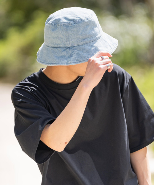 newhattan（ニューハッタン）の「NEWHATTAN ニューハッタン Bucket Hat denim デニムバケットハット（ハット・メンズ・ライトブルー/ブラック/ダークブルー/ブルー・M/L）」の10枚目の写真