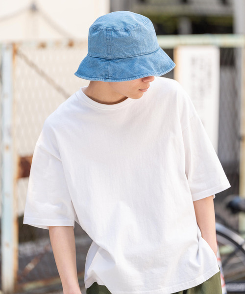 newhattan（ニューハッタン）の「NEWHATTAN ニューハッタン Bucket Hat denim デニムバケットハット（ハット・メンズ・ライトブルー/ブラック/ダークブルー/ブルー・M/L）」の13枚目の写真