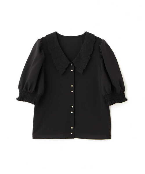 PROPORTION BODY DRESSING（プロポーションボディドレッシング）の「エンブロイダリーカラーブラウス / 1213110413（シャツ/ブラウス・レディース・ベージュ/ブラック/ホワイト系その他/ダークグレー・SMALL/MEDIUM）」の14枚目の写真