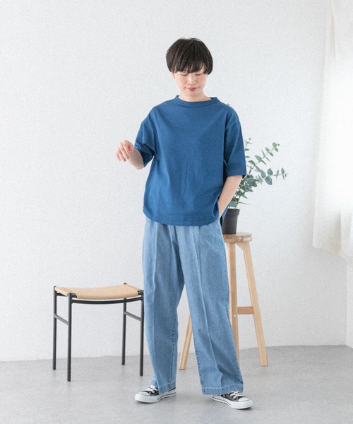 FORK&SPOON フォークアンドスプーン　綿麻デニムパンツ　1サイズ FORK&SPOON（フォークアンドスプーン）の「FORK&SPOON 綿麻