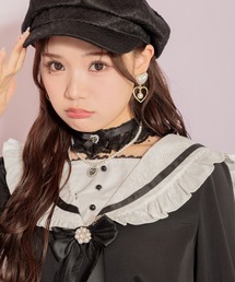 ROJITA（ロジータ）の「バックハートベルト付きレースキャスケット