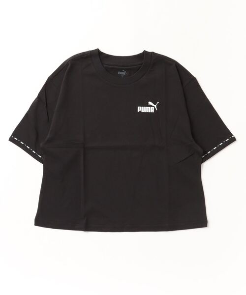 PUMA（プーマ）の「プーマ PUMA PUMA POWER Tape Tシャツ_（Tシャツ/カットソー・レディース・ブラック/ライラック/グリーン・S/L/XL/M）」の2枚目の写真