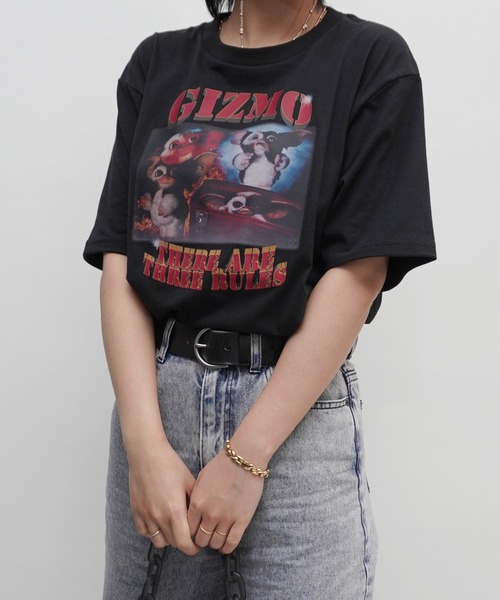 almo（アルモ）の「GIZMOプリントユニセックスBIGTシャツ/プリントTシャツ(RO)（Tシャツ/カットソー・レディース・オフホワイト/ブラック・FREE）」の11枚目の写真