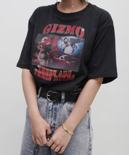 almo（アルモ）の「GIZMOプリントユニセックスBIGTシャツ/プリントTシャツ(RO)（Tシャツ/カットソー・レディース・オフホワイト/ブラック・FREE）」の13枚目の写真