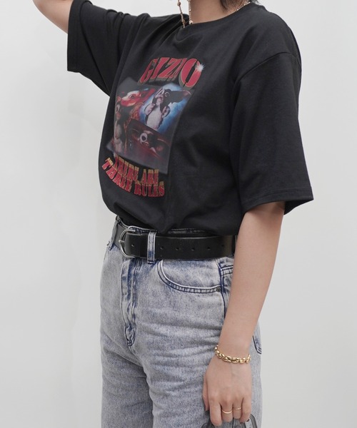 almo（アルモ）の「GIZMOプリントユニセックスBIGTシャツ/プリントTシャツ(RO)（Tシャツ/カットソー・レディース・オフホワイト/ブラック・FREE）」の14枚目の写真