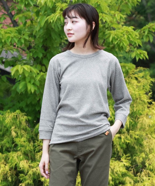 KRIFF MAYER（クリフメイヤー）の「ヘビーリップル7分袖Tシャツ（Tシャツ/カットソー・メンズ・チャコールグレー×ブラック/ブラック/グレー/オフホワイト/ネイビー・LARGE/X-LARGE/MEDIUM/SMALL）」の4枚目の写真