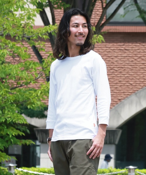 KRIFF MAYER（クリフメイヤー）の「ヘビーリップル7分袖Tシャツ（Tシャツ/カットソー・メンズ・チャコールグレー×ブラック/ブラック/グレー/オフホワイト/ネイビー・LARGE/X-LARGE/MEDIUM/SMALL）」の15枚目の写真