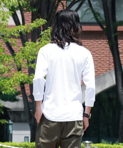 KRIFF MAYER（クリフメイヤー）の「ヘビーリップル7分袖Tシャツ（Tシャツ/カットソー・メンズ・チャコールグレー×ブラック/ブラック/グレー/オフホワイト/ネイビー・LARGE/X-LARGE/MEDIUM/SMALL）」の13枚目の写真