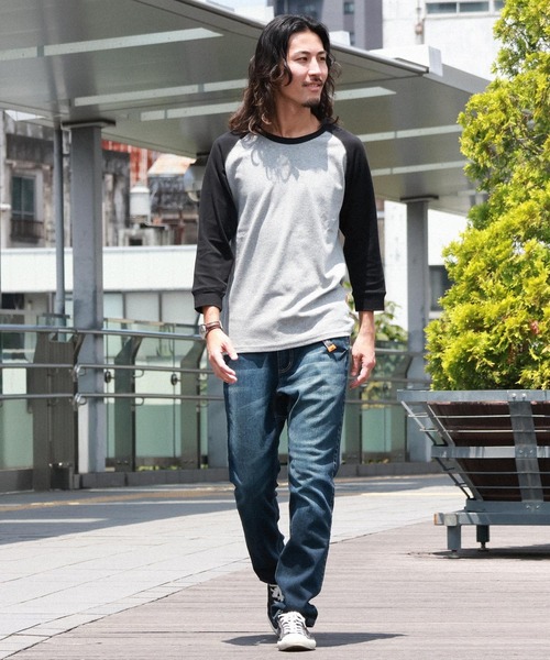 KRIFF MAYER（クリフメイヤー）の「ヘビーリップル7分袖Tシャツ（Tシャツ/カットソー・メンズ・チャコールグレー×ブラック/ブラック/グレー/オフホワイト/ネイビー・LARGE/X-LARGE/MEDIUM/SMALL）」の12枚目の写真