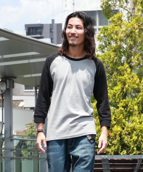 KRIFF MAYER（クリフメイヤー）の「ヘビーリップル7分袖Tシャツ（Tシャツ/カットソー・メンズ・チャコールグレー×ブラック/ブラック/グレー/オフホワイト/ネイビー・LARGE/X-LARGE/MEDIUM/SMALL）」の11枚目の写真