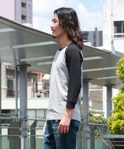 KRIFF MAYER（クリフメイヤー）の「ヘビーリップル7分袖Tシャツ（Tシャツ/カットソー・メンズ・チャコールグレー×ブラック/ブラック/グレー/オフホワイト/ネイビー・LARGE/X-LARGE/MEDIUM/SMALL）」の10枚目の写真