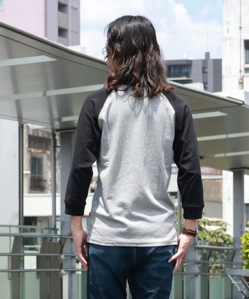 KRIFF MAYER（クリフメイヤー）の「ヘビーリップル7分袖Tシャツ（Tシャツ/カットソー・メンズ・チャコールグレー×ブラック/ブラック/グレー/オフホワイト/ネイビー・LARGE/X-LARGE/MEDIUM/SMALL）」の9枚目の写真