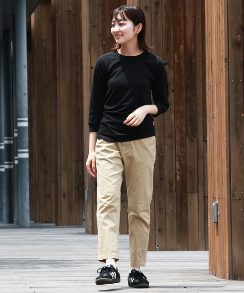 KRIFF MAYER（クリフメイヤー）の「ヘビーリップル7分袖Tシャツ（Tシャツ/カットソー・メンズ・チャコールグレー×ブラック/ブラック/グレー/オフホワイト/ネイビー・LARGE/X-LARGE/MEDIUM/SMALL）」の8枚目の写真