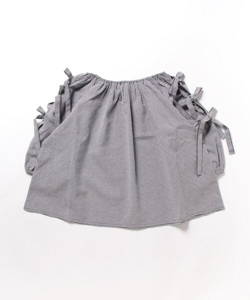 flower（フラワー）の「リボンスリーブブラウス（シャツ/ブラウス・レディース・ブラック/ブルー・FREE）」の5枚目の写真