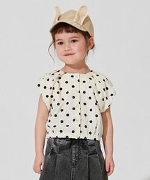 【リンク】ドットバルーンブラウス(キッズ)