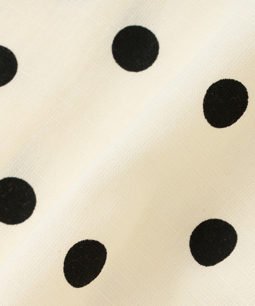 petit main（プティマイン）の「【リンク】ドットバルーンブラウス(キッズ)（チュニック・キッズ・アイボリー/ブラック/ブルー・130cm/90cm/110cm/120cm/100cm/80ｃｍ）」の10枚目の写真