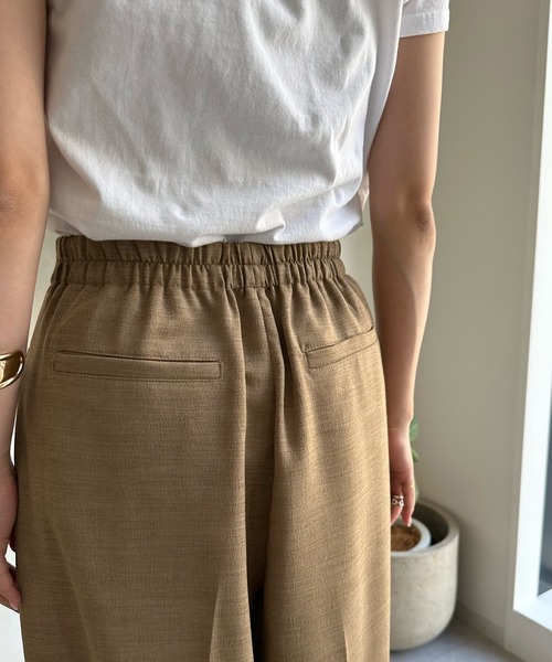 DouDou（ドゥドゥ）の「【WEB限定】カーブパンツ（チノパンツ・レディース・ブラック/キャメル・FREE）」の15枚目の写真