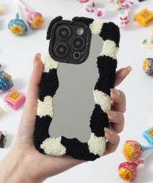 emonique | もこもこミラー iPhone スマホケース カバー 【11/12/13/14/14pro対応】(スマホケース/カバー)