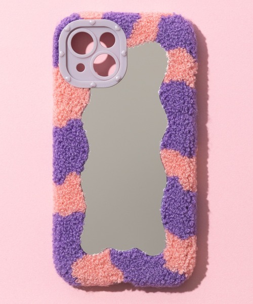 emonique（エモニーク）の「もこもこミラー iPhone スマホケース カバー 【11/12/13/14/14pro対応】（スマホケース/カバー・レディース・ブラック×ホワイト/パープル系その他/ピンク系その他・B/C/D/E/F）」の15枚目の写真