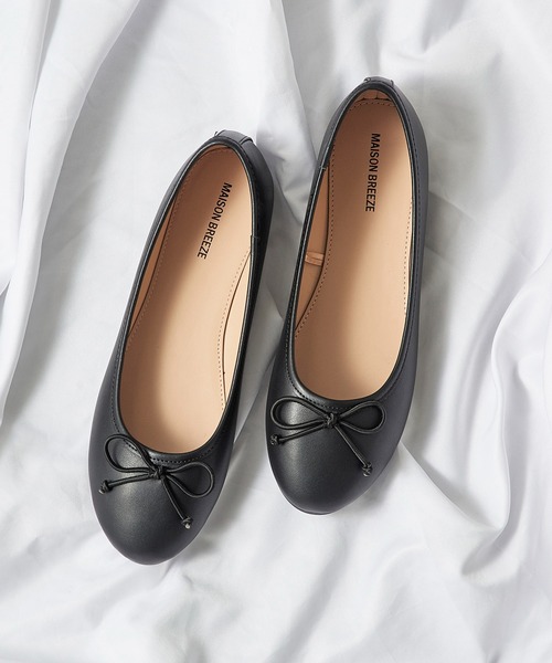 SETUP7(セットアップセブン)の「ふわっと軽くて歩きやすい!【SETUP7】ラウンドトゥバレエシューズ JIP(バレエシューズ・レディース・ベージュ/オレンジ/レオパード/ブラック/シルバー/ブラック系その他2・M/L/S)」の3枚目の写真