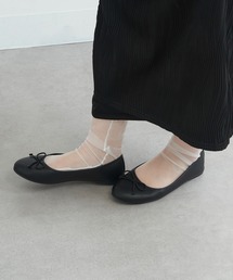 SETUP7（セットアップセブン）の「ふわっと軽くて歩きやすい！【SETUP7】軽量 ラウンドトゥバレエシューズ JIP / フラットシューズ リボンパンプス 歩きやすい きれいめ 通勤 通学 オフィスカジュアル バレエコア 韓国ファッション フェミニン（バレエシューズ）」