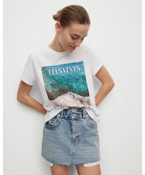 ALLSAINTS(オールセインツ)の「RIONI GRACE T-SHIRT | RIONI GRACE Tシャツ(Tシャツ/カットソー・レディース・ホワイト・S/M/XS)」の1枚目の写真