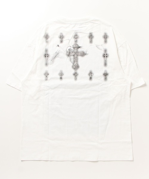 NOVESSEL(ノベセル)の「『NOVESSEL/ノベセル』エンジェルプリント半袖Tシャツ(Tシャツ/カットソー・レディース・ホワイト/ブラック・FREE)」の10枚目の写真