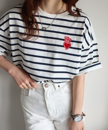 NYハートワッペンTシャツ