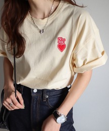 NYハートワッペンTシャツ
