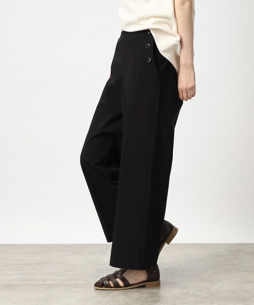 grove（グローブ）の「◆ぐんぐん伸びる！麻混ハイパーストレッチマリンパンツ（その他パンツ・レディース・ブラック/ベージュ/ブルー・01/02/03/04/05）」の5枚目の写真